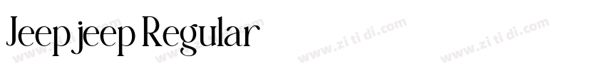 Jeepjeep Regular字体转换 Jeepjeep Regular字体转换